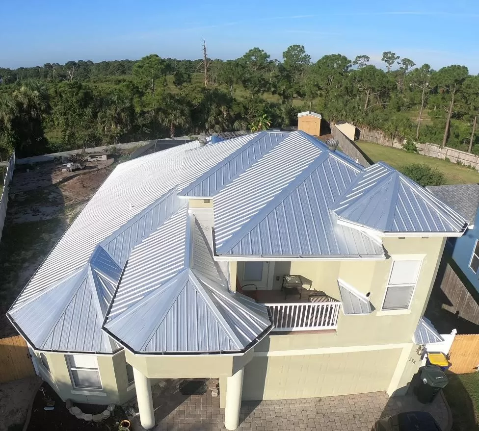 Silver Metal Roofing